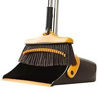 Algopix Similar Product 12 - Broom and Dustpan Set with Long Handle