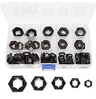 Algopix Similar Product 10 - Pushnuts Kit cSeao 105pcs Black Push