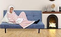 Algopix Similar Product 8 - kensie Sherpa Wearable Blanket with