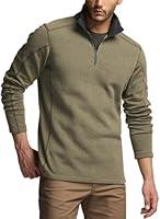 Algopix Similar Product 10 - CQR Mens Thermal Fleece Quarter Zip