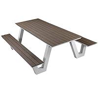 Algopix Similar Product 9 - Pangea Home Lukas WHTGRY Picnic Table