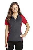 Algopix Similar Product 9 - SPORTTEK Ladies Colorblock Micropique