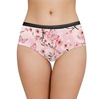 Algopix Similar Product 11 - Belidome Pink Cherry Blossom Underwear