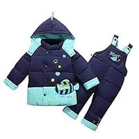 Algopix Similar Product 1 - XFentech Kid Cartoon Coat2 Pcs Warm
