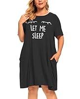 Algopix Similar Product 12 - Plus Size Let Me Sleep Nightgowns Women