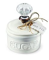 Algopix Similar Product 2 - Mud Pie Door Knob Sugar Bowl White