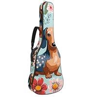 Algopix Similar Product 18 - Cute Sausage Dog Acoustic Guitar Bag