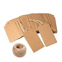 Algopix Similar Product 17 - Gift Tags120 PCS Kraft Paper Tags for