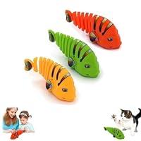 Algopix Similar Product 8 - 2024 New Plastic WindUp Wiggle Fish