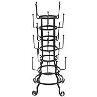 Algopix Similar Product 16 - MyGift 24Hook Rustic Black Iron Coffee