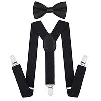 Algopix Similar Product 7 - AWAYTR Child Kids Suspenders Bowtie Set