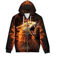 Algopix Similar Product 3 - JooMeryer Mens Plus Size Wolf Cool