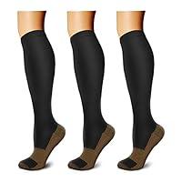 Algopix Similar Product 1 - CHARMKING Copper Compression Socks 3