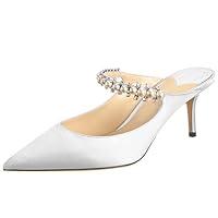 Algopix Similar Product 2 - Jimishow Mule Heels for Women Pink