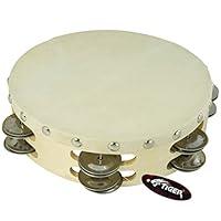 Algopix Similar Product 6 - Tiger 10" Double Row Wood Tambourine
