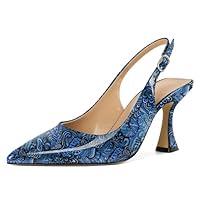 Algopix Similar Product 19 - Soireelady Slingback Stiletto Heels for