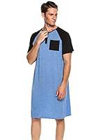 Algopix Similar Product 10 - Langle Pajama Tops for Mens Comfy Night