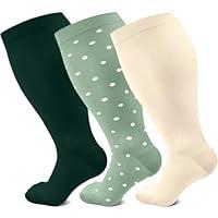 Algopix Similar Product 14 - Plus Size Compression Socks Wide Calf