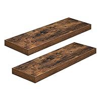 Algopix Similar Product 11 - VASAGLE Wall Shelf Set of 2 Vintage