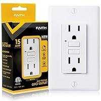 Algopix Similar Product 1 - Faith 15A GFCI Outlet