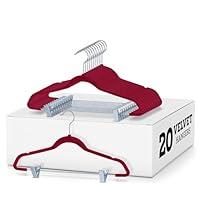 Algopix Similar Product 17 - Zober Velvet Hangers with Clips  Pack