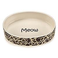 Algopix Similar Product 9 - SAVVY TABBY Wild Time Cat Dish Brown