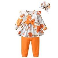 Algopix Similar Product 16 - 3PCS Baby Girl Clothes Ruffle Floral