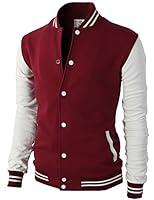 Algopix Similar Product 4 - H2H Mens Slim Fit Varsity Baseball