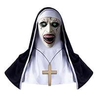 Algopix Similar Product 5 - Ainvliya Halloween Nun Mask Scary Nun