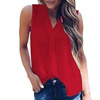 Algopix Similar Product 12 - Winsummer Womens Casual Sleeveless V