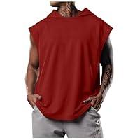 Algopix Similar Product 10 - Mens Hooded Sleeveless Tops