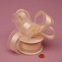 Algopix Similar Product 3 - Ivory Sheer Ribbon with Satin Stripe