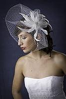 Algopix Similar Product 9 - High Fashion Scallop Birdcage Veil with