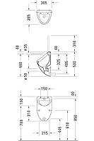 Algopix Similar Product 2 - Duravit Urinal Fizz Zulauf von hinten