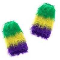 Algopix Similar Product 11 - 2 Pieces  Furry Leg Warmers for Women