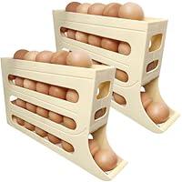Algopix Similar Product 17 - 4 Tiers Egg Holder for Fridge 2024 New