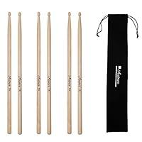 Algopix Similar Product 8 - Antner 3 Pairs Maple Wood Drumsticks 7A