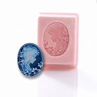 Algopix Similar Product 16 - Victorian Lady Cameo Silicone Mold Food