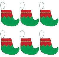 Algopix Similar Product 16 - amscan Mini Elf Stockings - 6 Per Unit