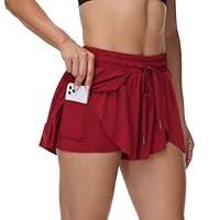 Algopix Similar Product 4 - Womens Flowy Running Shorts Gym Yoga