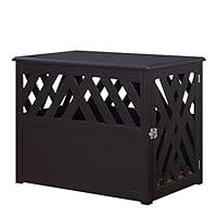 Algopix Similar Product 8 - unipaws Wooden Pet Crate End Table with