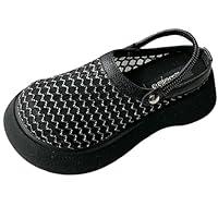 Algopix Similar Product 12 - Womens Mesh Closed Toe SlipOn Mules