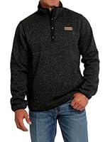 Algopix Similar Product 8 - Cinch Men's 1/4 Snap Pullover Black