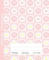 Algopix Similar Product 13 - Preppy Notebook Composition Cute Blush