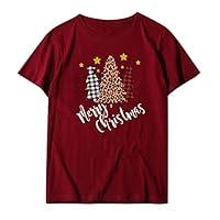 Algopix Similar Product 16 - Christmas Shirts for Women Trendy Short