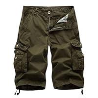 Algopix Similar Product 14 - QOAAIE Mens Twill Cotton Cargo Shorts