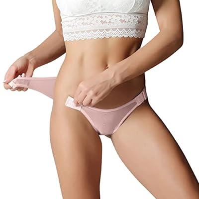 Sheer Womens Cotton Underwear Low Waist Sexy Lace See Through Mesh