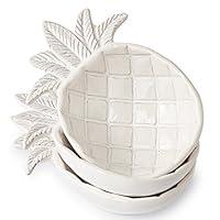 Algopix Similar Product 10 - Mud Pie Ceramic Pineapple Shaped Dip