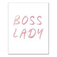 Algopix Similar Product 2 - Boss Lady Watercolor 11x14 Canvas Wall