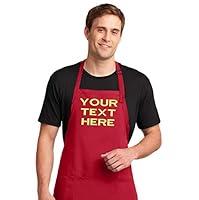 Algopix Similar Product 16 - Personalized Chef Name Embroidered Apron